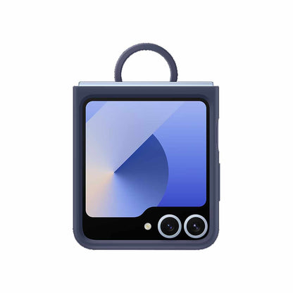 EFPF741TNEGCA Silicone Case with Ring Galaxy Z Flip6 Navy