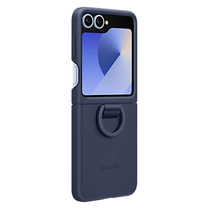 EFPF741TNEGCA Silicone Case with Ring Galaxy Z Flip6 Navy