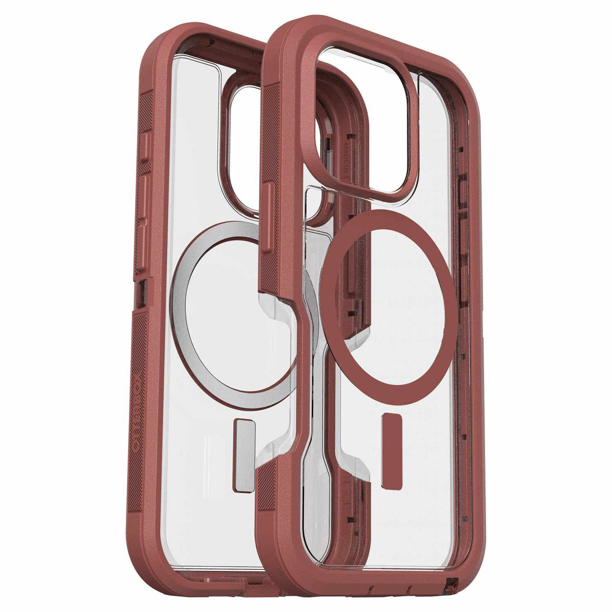 OtterBox Defender XT Clear Pro Brick Red Clear for iPhone 16 Pro