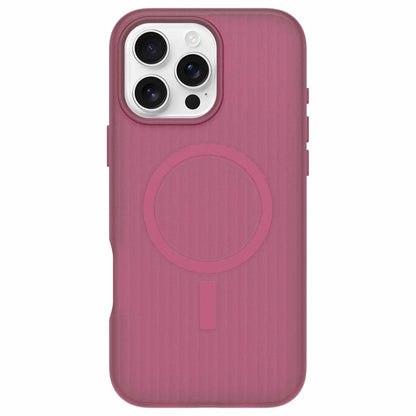 OtterBox Symmetry au toucher doux — Étui MagSafe pour iPhone 16 Pro Max — Foxberry rose
