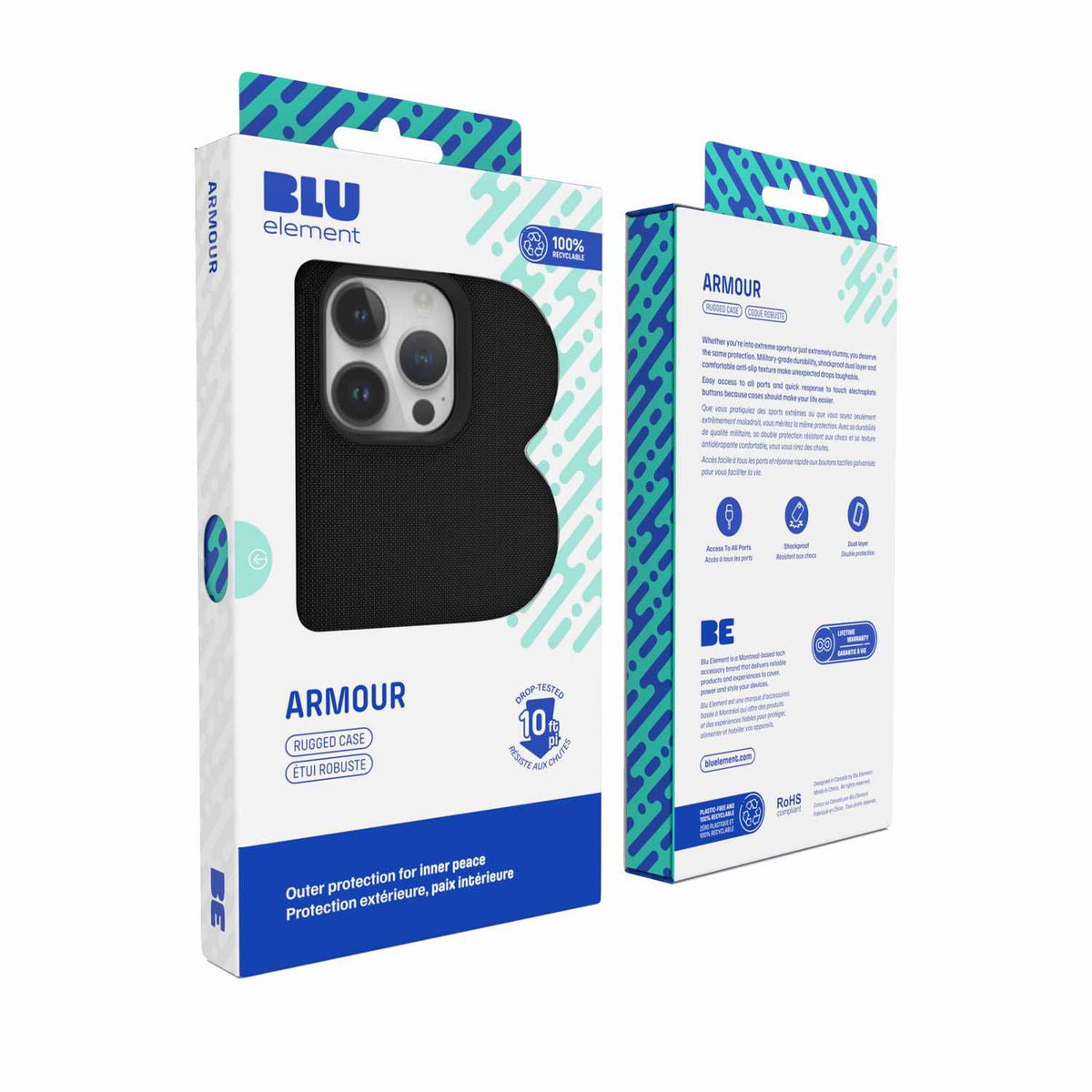 Blu Element Armour Rugged MagSafe Case Black for iPhone 16