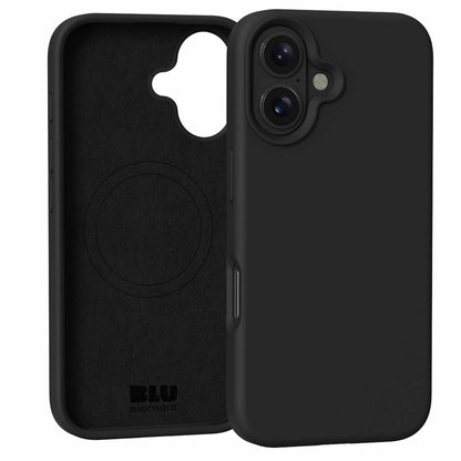 Blu Element — Étui en silicone MagSafe pour iPhone 16 — noir