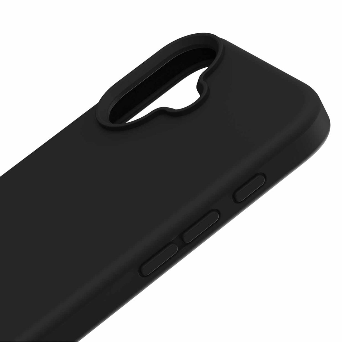 Blu Element — Étui en silicone MagSafe pour iPhone 16 — noir