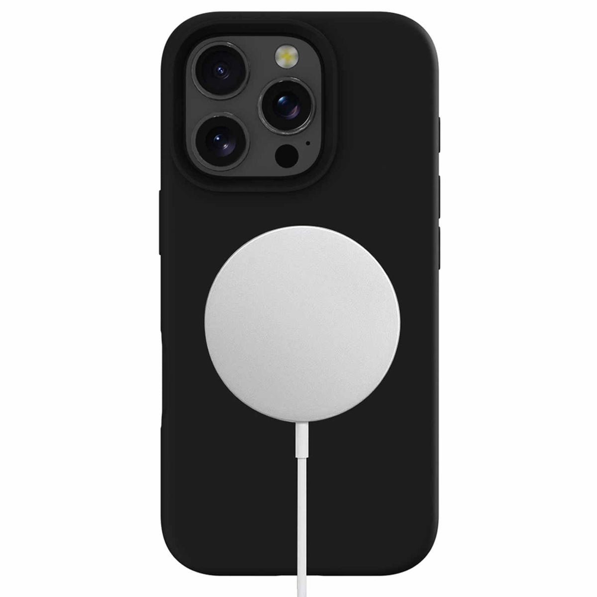Blu Element — Étui en silicone MagSafe pour iPhone 16 Pro — noir