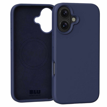 Blu Element — Étui en silicone MagSafe pour iPhone 16 Plus — bleu marine