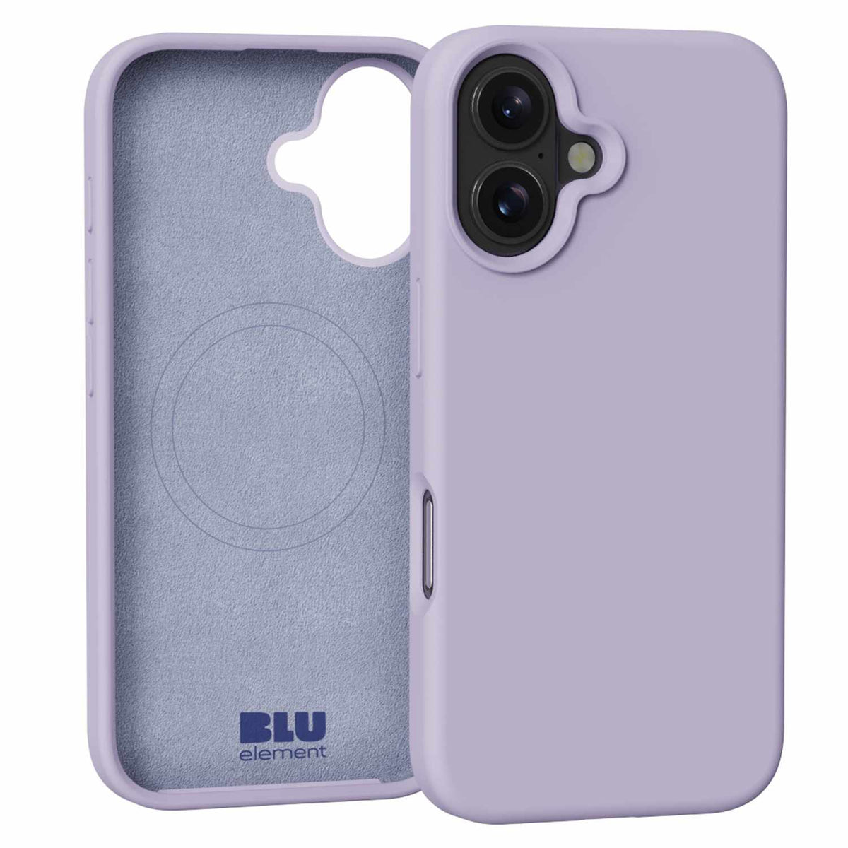 Blu Element — Étui en silicone MagSafe pour iPhone 16 — lavande
