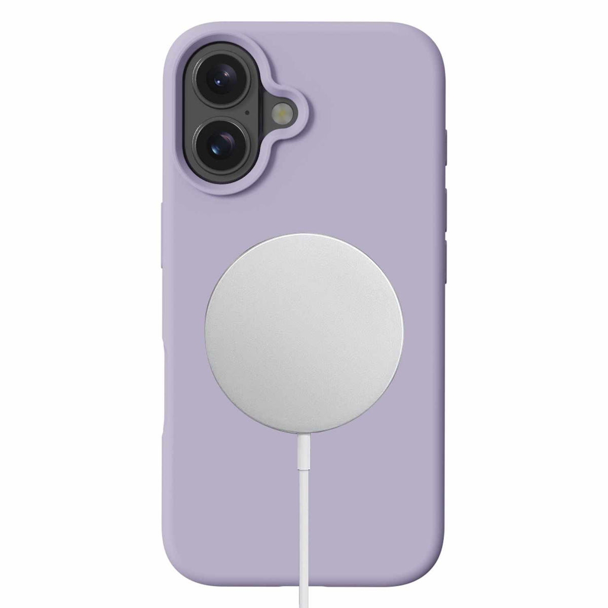 Blu Element — Étui en silicone MagSafe pour iPhone 16 — lavande