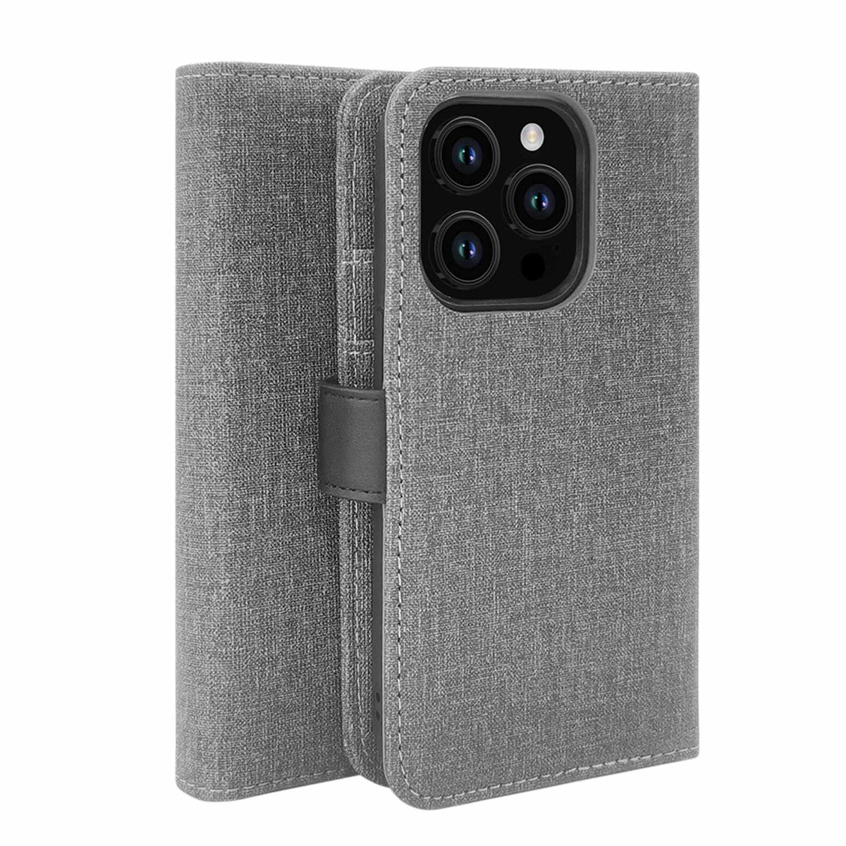 Blu Element — Étui folio 2-en-1 pour iPhone 16 Pro Max — gris