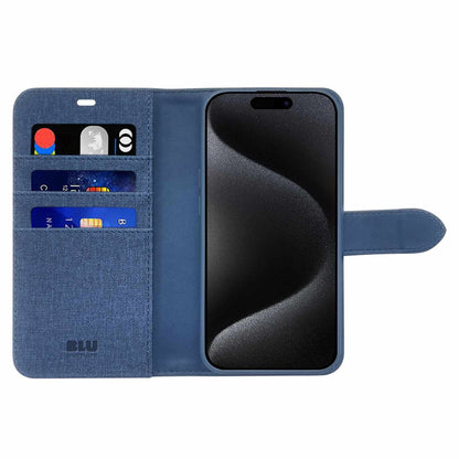 Blu Element — Étui folio 2-en-1 MagSafe pour iPhone 16 Pro Max — Lazuli bleu