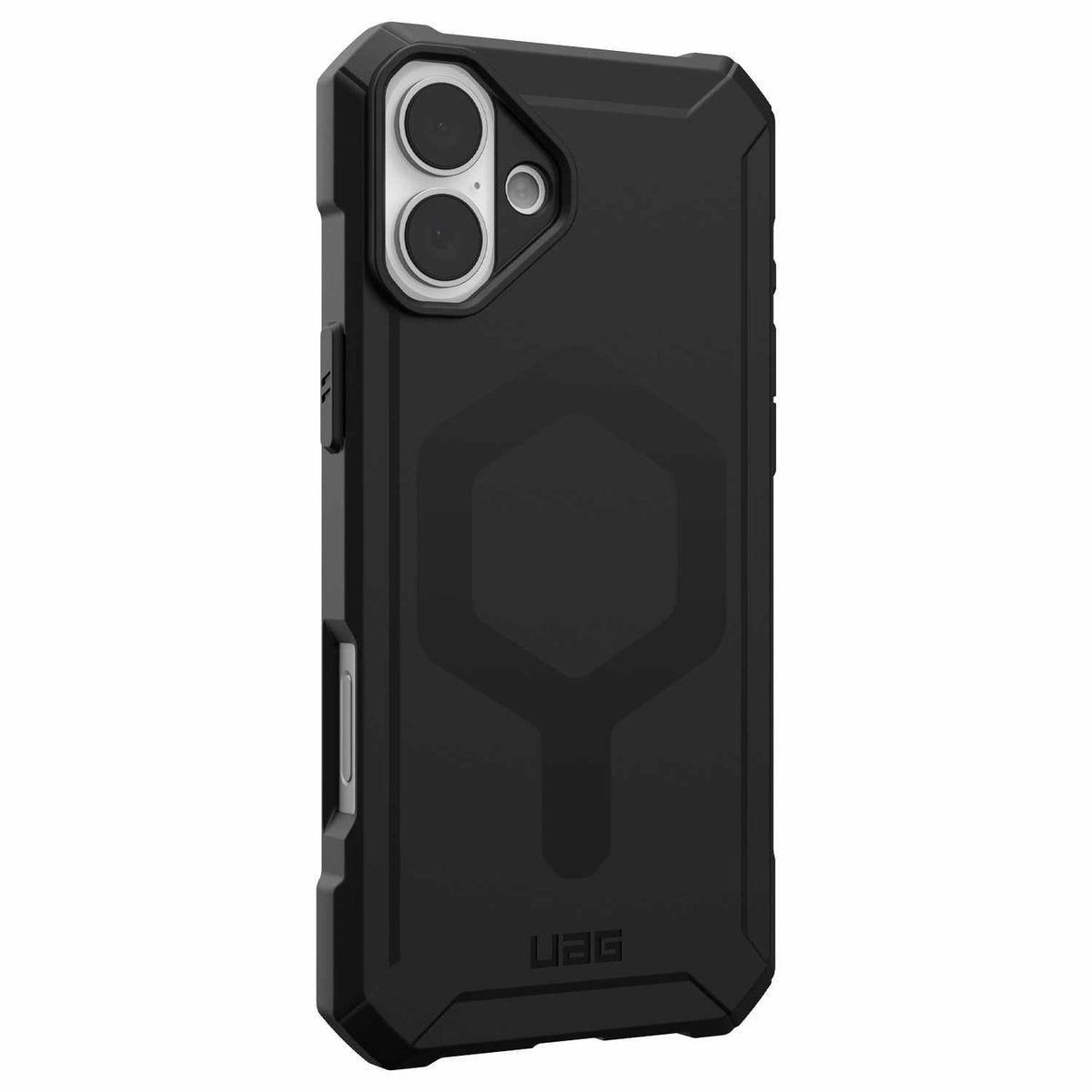 UAG Essential Armor — Étui MagSafe robuste pour iPhone 16 — noir
