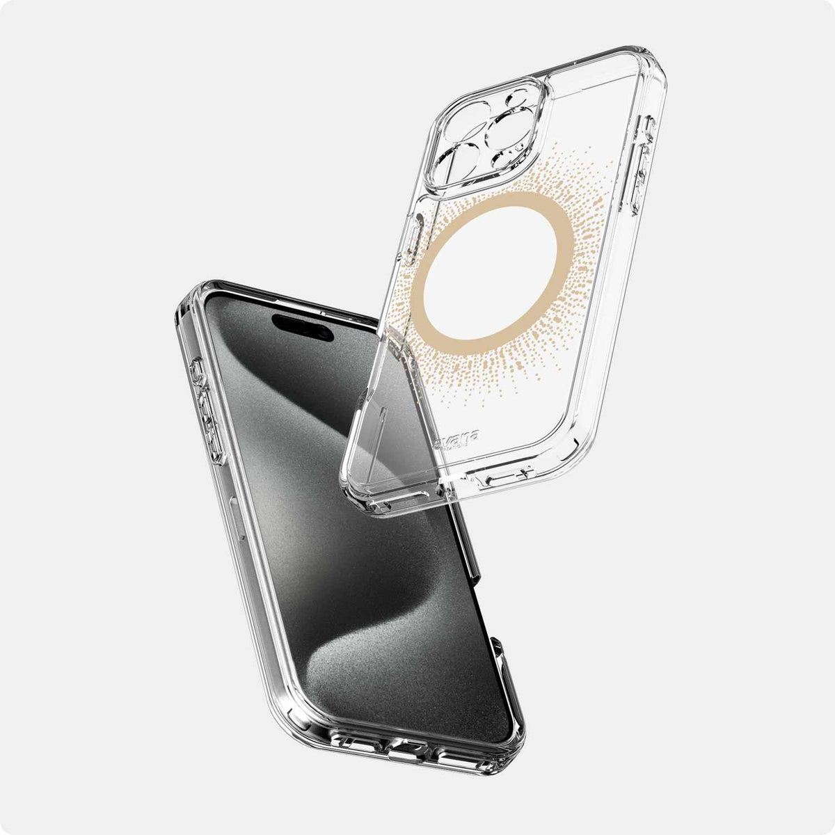 AP6UAVMAUGOLD Aura — Étui MagSafe pour iPhone 16 Pro Max or