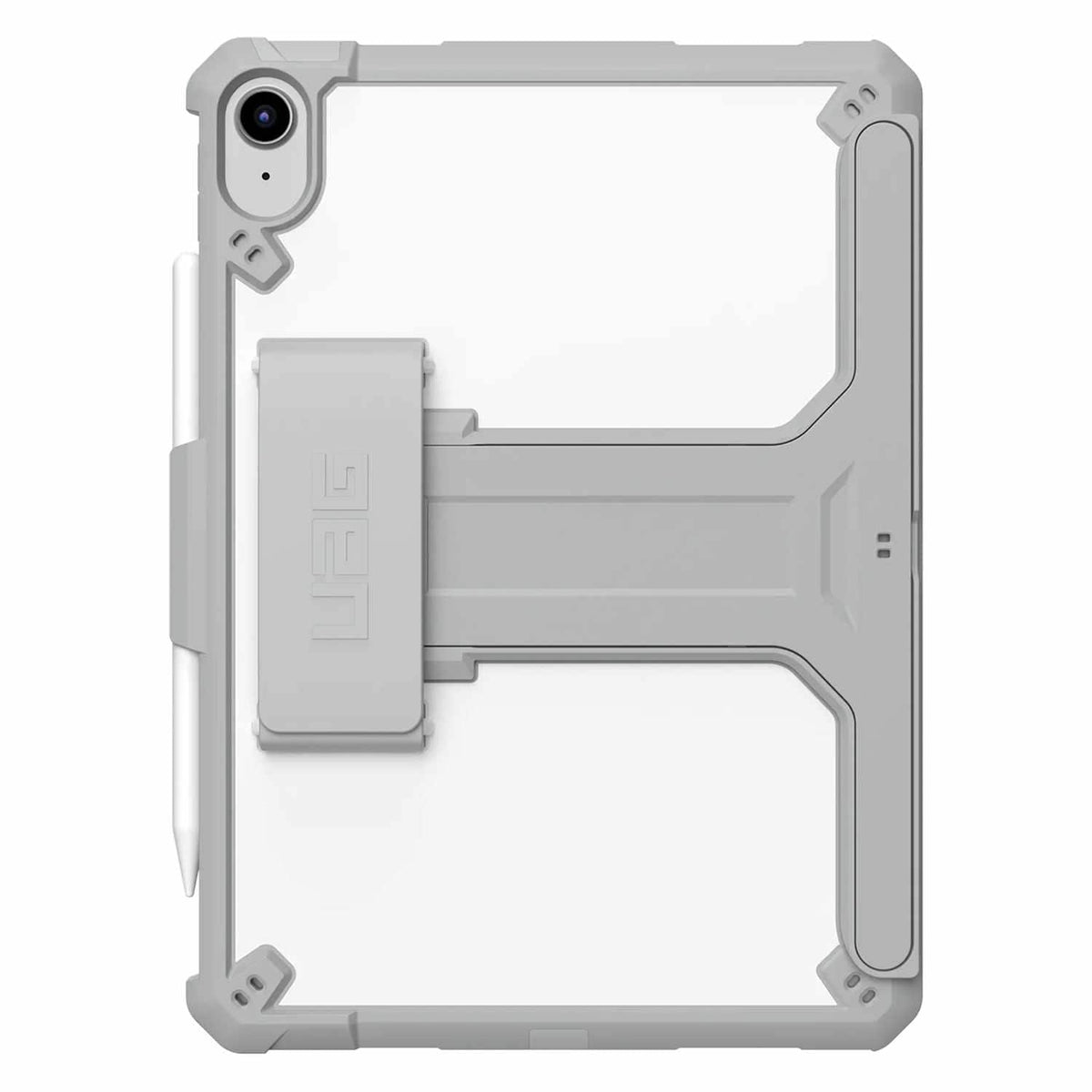 12339HB14130 Scout — Étui avec support pour iPad 11 2025 (11e génération)/(10e génération) blanc/gris — & Sangle à main HealthCare en vrac