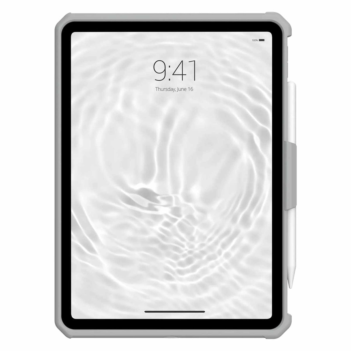 12339HB14130 Scout — Étui avec support pour iPad 11 2025 (11e génération)/(10e génération) blanc/gris — & Sangle à main HealthCare en vrac
