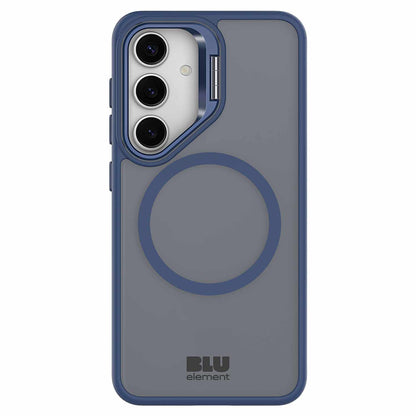 Blu Element Chromatic Kick — Étui avec aimants pour Samsung Galaxy S25/Galaxy S24 — bleu marine