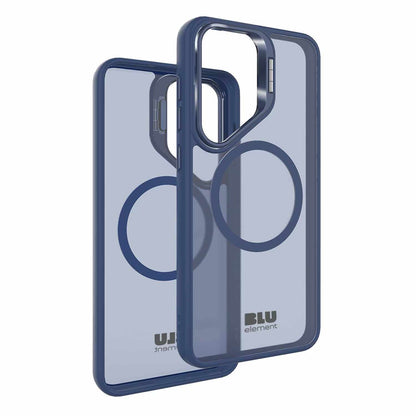 Blu Element Chromatic Kick — Étui avec aimants pour Samsung Galaxy S25/Galaxy S24 — bleu marine