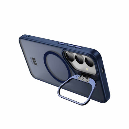 Blu Element Chromatic Kick — Étui avec aimants pour Samsung Galaxy S25/Galaxy S24 — bleu marine