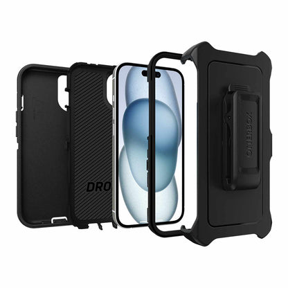 OtterBox Defender Pro MagSafe with Holster Black for iPhone 16e/15/14/13 in Bulk Packaging
