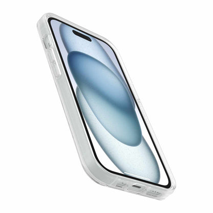 OtterBox Symmetry — Étui transparent MagSafe pour iPhone 17e/16e/15/14/13 en emballage en vrac — transparent avec bleu Tint