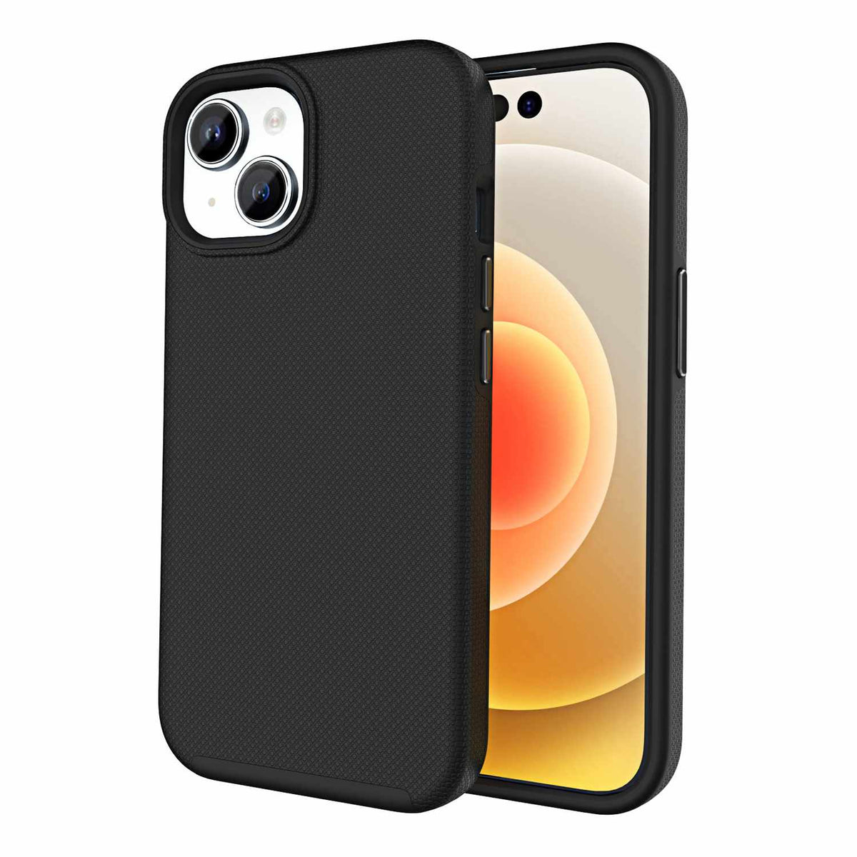 Blu Element Armour — Étui robuste pour iPhone 17e/16e/15/14/13en emballage en vrac — noir