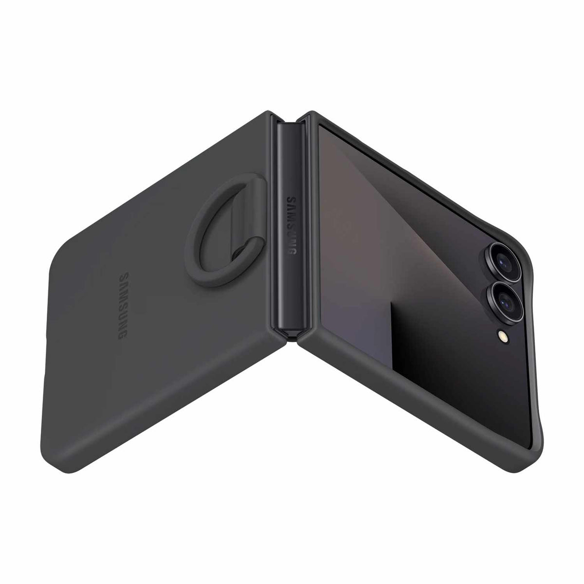 Samsung Anneau — Étui pour Samsung Galaxy Z Flip7 — noir