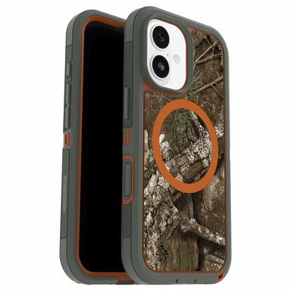 OtterBox Defender Pro XT Clear MagSafe Case w/Camera Control Realtree Apx (Green) for iPhone 17