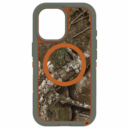 OtterBox Defender Pro XT Clear MagSafe Case w/Camera Control Realtree Apx (Green) for iPhone 17