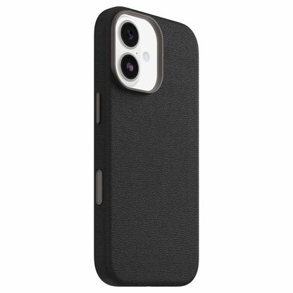 OtterBox Symmetry Cactus Leather MagSafe Case w/Camera Control Noir Ash (Black) for iPhone 17