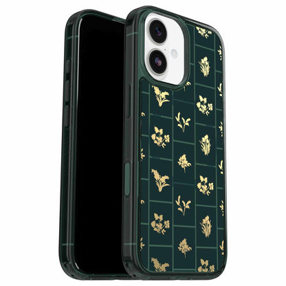 OtterBox Symmetry Clear MagSafe Case w/Camera Control Golden Bloom (Green) for iPhone 17