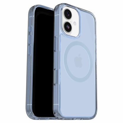 OtterBox Symmetry Clear MagSafe Case w/Camera Control Silver Glade (Blue) for iPhone 17
