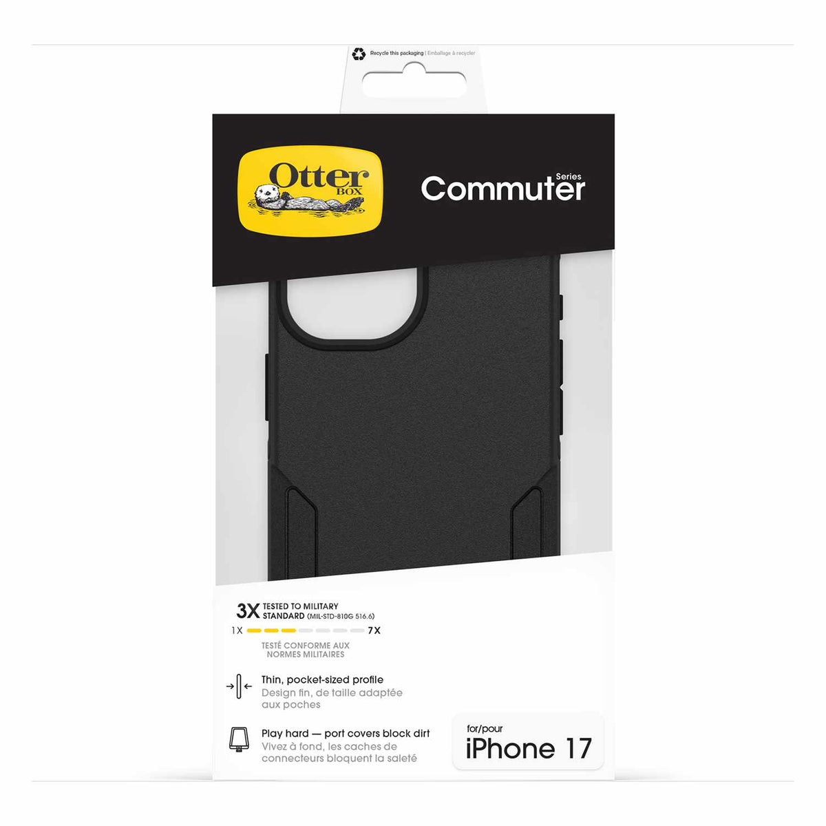 OtterBox Commuter MagSafe Case w/Camera Control Black for iPhone 17 in Bulk Packaging