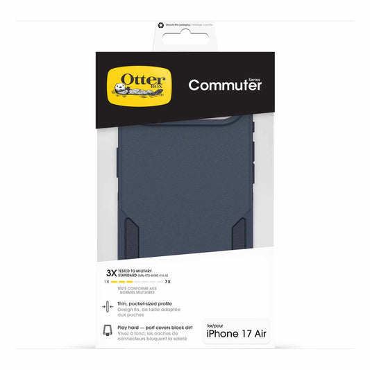 OtterBox Commuter — Étui MagSafe avec commande de caméra pour iPhone Air — Riverside (bleu)