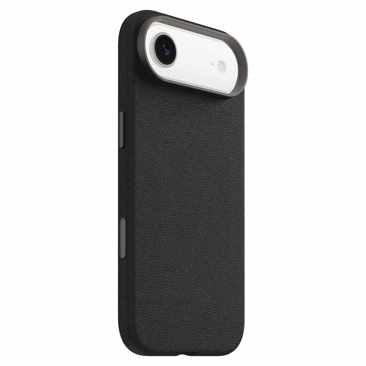 OtterBox Symmetry Cactus — Étui en cuir MagSafe avec commande de caméra pour iPhone Air — Noir Ash (noir)
