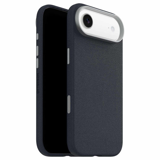 OtterBox Symmetry Cactus — Étui en cuir MagSafe avec commande de caméra pour iPhone Air — Riverside (bleu)