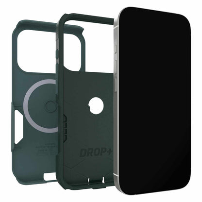 OtterBox Commuter — Étui MagSafe avec commande de caméra pour iPhone 18 Pro/17 Pro — Sagebrush (vert)