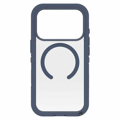 OtterBox Defender Pro XT — Étui transparent MagSafe avec commande de caméra pour iPhone 17 Pro — Bootcut (bleu)
