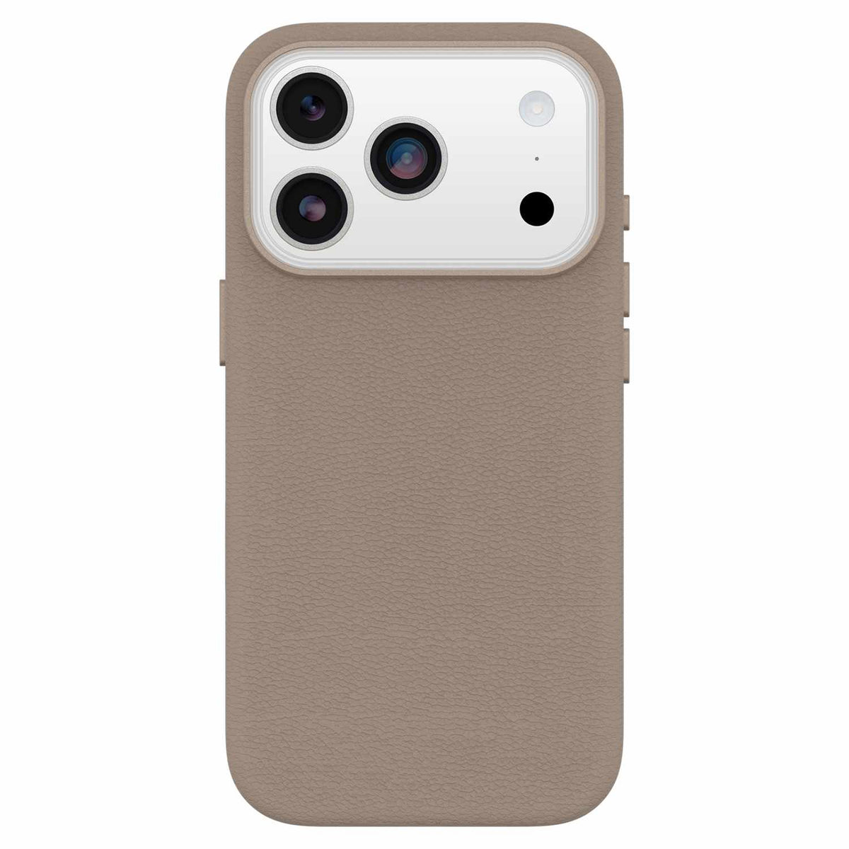 OtterBox Symmetry Cactus — Étui en cuir MagSafe avec commande de caméra pour iPhone 18 Pro/17 Pro — gris Comfort