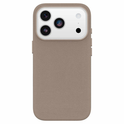 OtterBox Symmetry Cactus — Étui en cuir MagSafe avec commande de caméra pour iPhone 18 Pro/17 Pro — gris Comfort