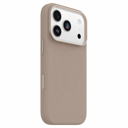 OtterBox Symmetry Cactus — Étui en cuir MagSafe avec commande de caméra pour iPhone 18 Pro/17 Pro — gris Comfort