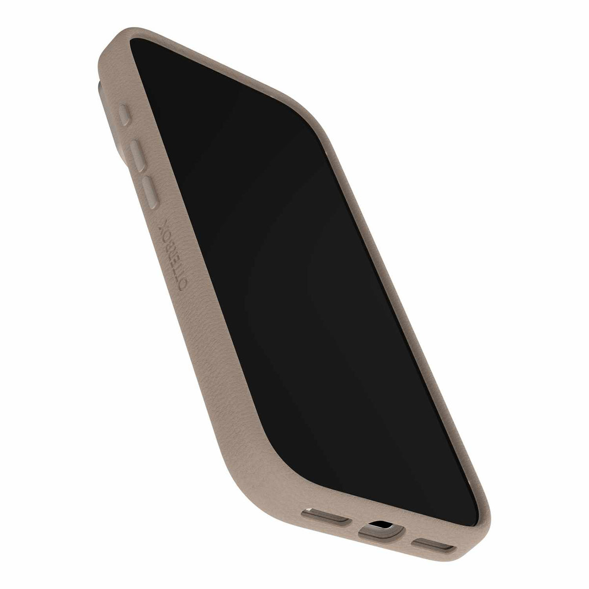 OtterBox Symmetry Cactus — Étui en cuir MagSafe avec commande de caméra pour iPhone 18 Pro/17 Pro — gris Comfort