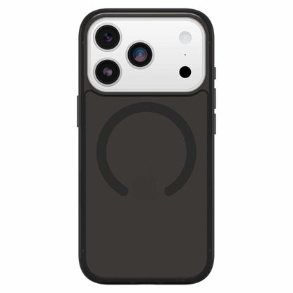 OtterBox Symmetry — Étui transparent MagSafe avec commande de caméra pour iPhone 17 Pro — noir Mist (noir)