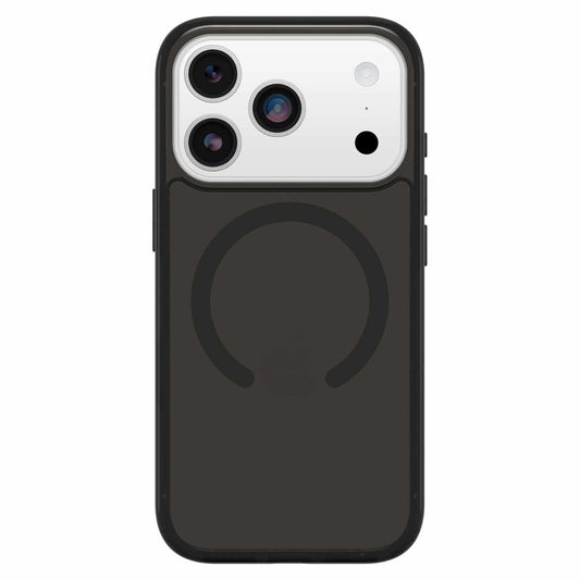 OtterBox Symmetry — Étui transparent MagSafe avec commande de caméra pour iPhone 17 Pro — noir Mist (noir)
