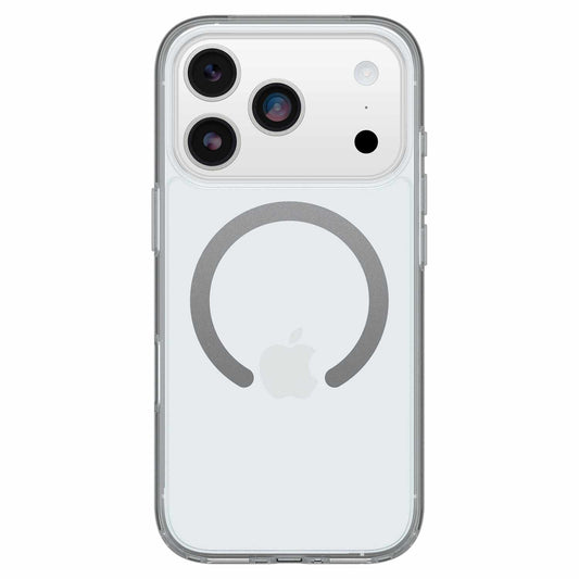 OtterBox Symmetry — Étui transparent MagSafe avec commande de caméra pour iPhone 17 Pro — transparent avec bleu Tint (transparent)