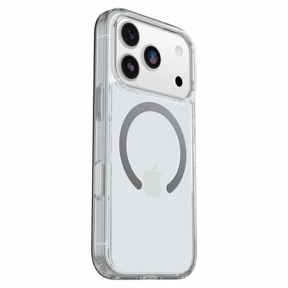 OtterBox Symmetry — Étui transparent MagSafe avec commande de caméra pour iPhone 17 Pro — transparent avec bleu Tint (transparent)