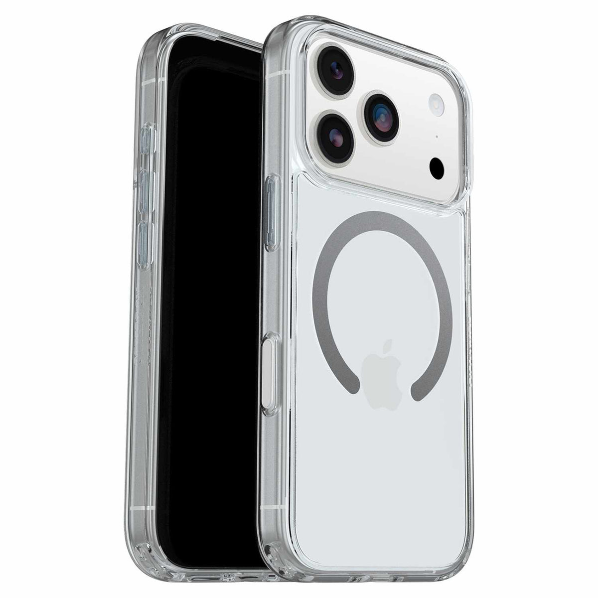 OtterBox Symmetry — Étui transparent MagSafe avec commande de caméra pour iPhone 17 Pro — transparent avec bleu Tint (transparent)