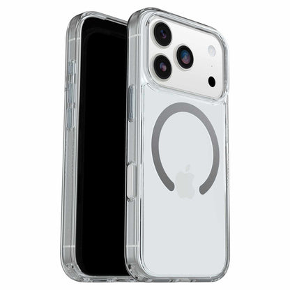 OtterBox Symmetry — Étui transparent MagSafe avec commande de caméra pour iPhone 17 Pro — transparent avec bleu Tint (transparent)