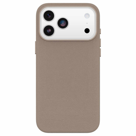 OtterBox Symmetry Cactus — Étui en cuir MagSafe avec commande de caméra pour iPhone 18 Pro Max/17 Pro Max — gris Comfort