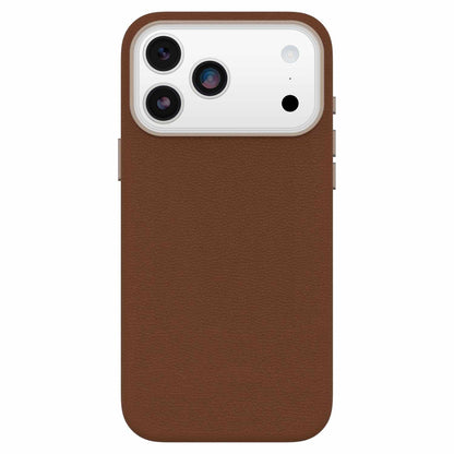 OtterBox Symmetry Cactus — Étui en cuir MagSafe avec commande de caméra pour iPhone 18 Pro Max/17 Pro Max — Dessert Saddle (brun)