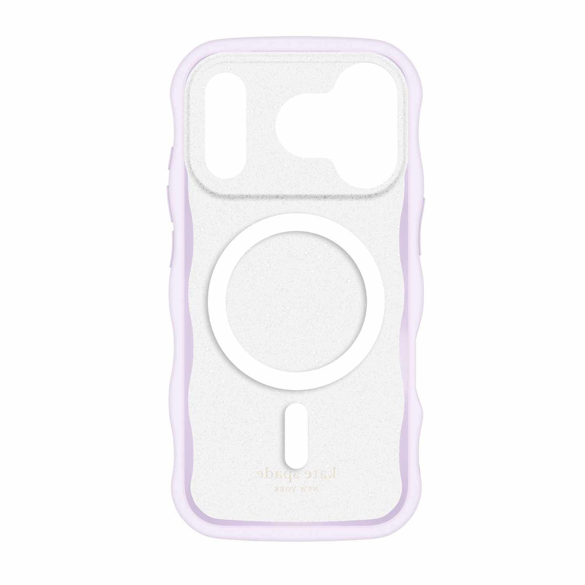 Kate Spade Wavy — Étui MagSafe pour iPhone 17 Pro — Opal Glitter