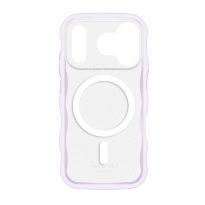 Kate Spade Wavy — Étui MagSafe pour iPhone 17 Pro — Opal Glitter