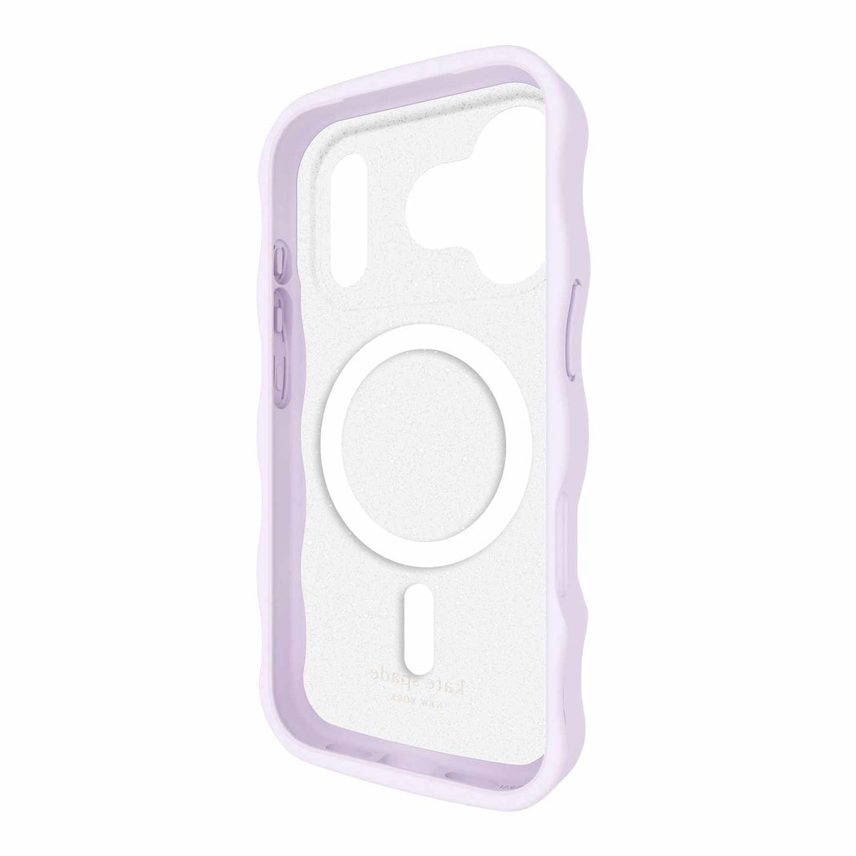 Kate Spade Wavy — Étui MagSafe pour iPhone 17 Pro — Opal Glitter